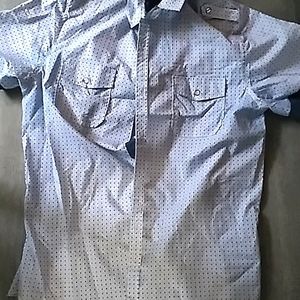 Mens short sleeve buttons